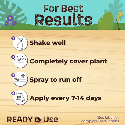 Bonide Captain Jack's Neem Oil, 128 oz Ready-to-Use, Multi-Purpose Fungicide, Insecticide and Miticide for Organic Gardening | Multi-Purpose Fungicide, Insecticide and Miticide for Organic Gardening