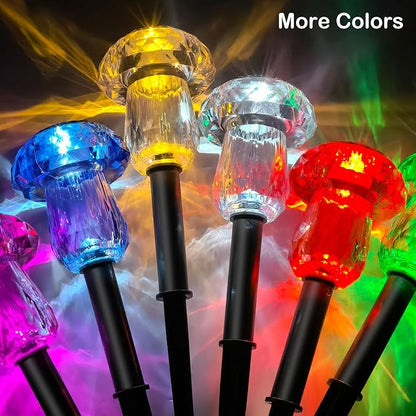 Solar Pathway Lights Outdoor 16 Pack Mushroom Garden Lights Waterproof Solar Powered Yard Lighting for Landscape, Driveway, Path, Walkway, Patio, Outside Garden Decorations, Color Changing