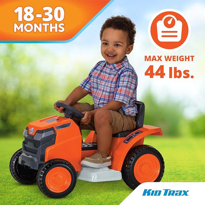 Kid Trax 6V Mow and Go Ride On Lawn Mower - Electric Cars for Kids, Toddler Outdoor Toys, Toddler Car, Kids Ride On Toys, Easy Drive, Durable, Ages 18-30 Months, Max Weight 44 lbs. 1.5 MPH