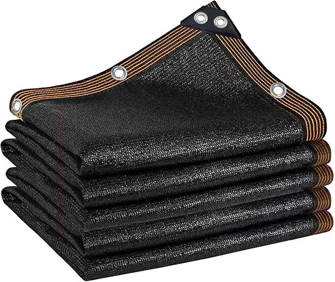 winemana Black Shade Cloth 40%, 6.6x20 FT Mesh Tarp - Garden Shade for Greenhouse, Patio, Vegetables, Plants Cover and Chicken Coops, Sun Shade Net for Outdoor Protection with Reinforced Grommets