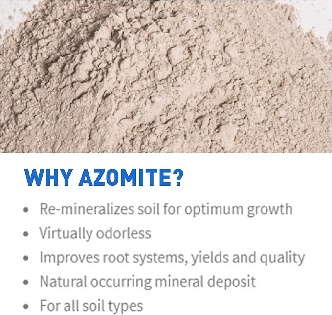 Raw Supply Azomite Organic Trace Mineral Powder-67 Essential Minerals for You & Your Garden Bag, 44 lb, Tan, AZOMITE-44-4