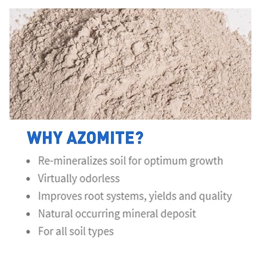 Azomite Raw Supply Organic Trace Mineral Powder 44LB Micronized