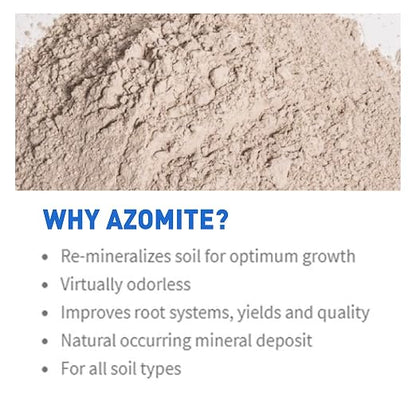 Azomite Raw Supply Organic Trace Mineral Powder 44LB Micronized