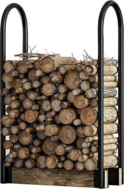Fire Beauty Firewood Rack Log Holder,Log Storage Holder,Storage Rack,Firewood Stacker for Fireplace Indoor Outdoor(Adjustable)