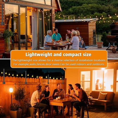 LETIANPAI 6 Pack String Light Poles,2.8 Ft Metal Poles for Outdoor String Lights,Outdoor Light Poles,Poles/Post/Stand for Outside