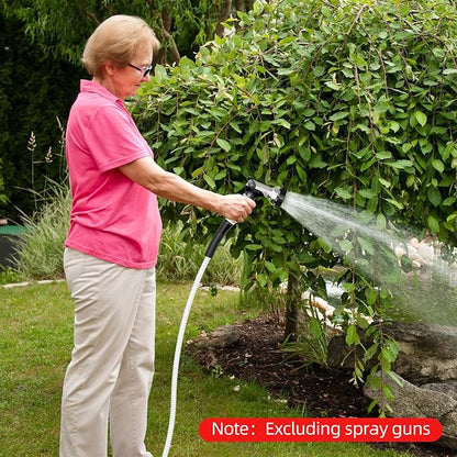SPECILITE Stainless Steel Garden Water Hose 150 FT, Flexible and Lightweight Pipe, Non-Expandable Heavy Duty Metal Waterhose with Brass Fittings for Reel, Yard, Outdoor, Boat