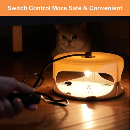 2 Pack Flea Traps for Inside Your Home, Home Flea Killer with 6 Sticky Pads & 6 Bulbs, Bed Bug Trap Pest Control, Non-Toxic & Natural Insect Infestation Treatment Trap for Pets & Kids