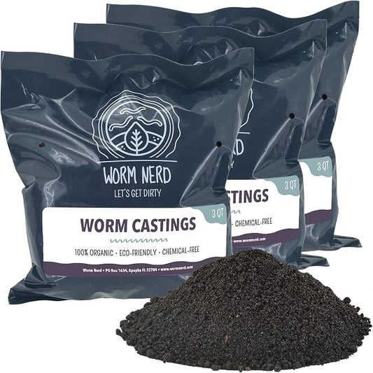 Arcadia Garden Products Worm Nerd Worm Castings, Natural Soil Additive for Lawns, Gardening and Potted Plants, 9 Quarts, Black (WN07) -Cannot Ship to Hawaii-