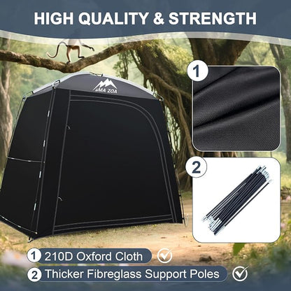 Bike Storage Tent,82*43*70 In Outdoor Portable Storage Tent,Made of 210D Oxford Cloth PU4000mm Waterproof Fabric, Storage Shed for 2-4 bike,Motorcycles,Garden Tools,Lawn Mower,Various Tools