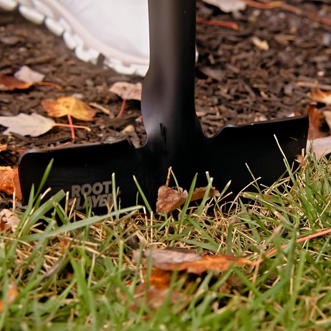 Root Slayer RS226 Serrated Garden Edger, Black