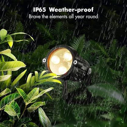 Landscape Lighting - 6W RGB Color Changing Halloween Landscape Lights 120V Christmas Outdoor LED Spotlight with Remote Control Waterproof Spot Lights for Yard Garden Patio Driveway (1 Pack)