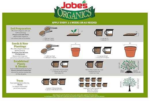 Jobe’s Organics Granular All Purpose Fertilizer, Easy Plant Care Fertilizer for Vegetables, Flowers, Shrubs, Trees, and Plants, 4 lbs Bag
