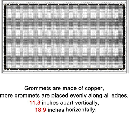 Sunnyglade 4 feet x 50 feet Privacy Screen Fence Heavy Duty Fencing Mesh Shade Net Cover for Wall Garden Yard Backyard (Grey, 4 ft X 50 ft)