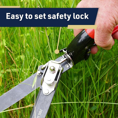 Grass Shears - Garden Clippers with Rotating Handle - Grass Cutter Edging Shears - Hedge Trimmer Garden Shears - Hedge Clippers or Yard Scissors for Outdoor Edges and Hedges by Kings County Tools
