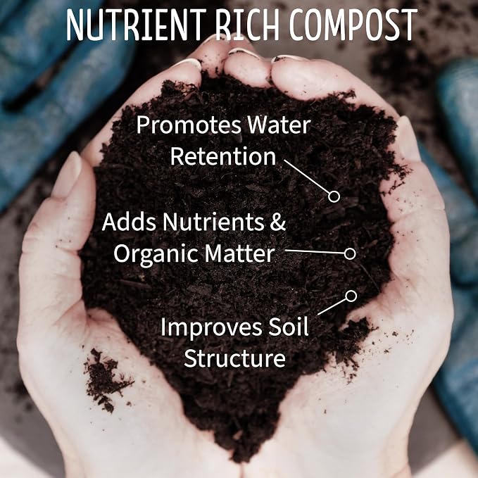 Ribbon Organics OMRI Certified Organic Compost Size: 7.9 Gallons, 32-35 Pound Bag
