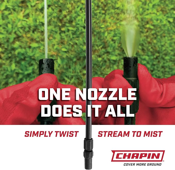 Chapin 2-Gallon Pump Sprayer, Reliable Spray for Daily Use, 2pk | Lightweight tank; for home and garden use, for weed control, plant feeding and cleaning with adjustable nozzle and long hose