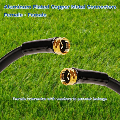 SheeChung Short Garden Hose 6ft x 5/8",Water Hose for Hose Reel Faucet,Lightweight Leader Hose,Short Hose 6ft with Female to Female,Rubber Garden Hoses,3/4"GHT