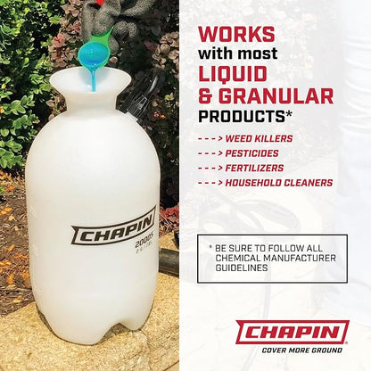 Chapin 1-Gallon Pump Sprayer, Easy Use for Home & Garden, 2pk | Durable lightweight tank; ideal for weed control, plant care and cleaning with adjustable nozzle, long hose and easy pump