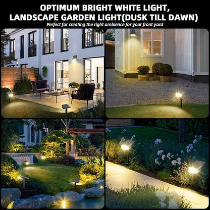 LEREKAM Solar Spot Lights Outdoor Landscape Light, 40 LEDs Solar Landscape Spotlights Outdoor Waterproof Auto On/Off Garden Lights, Outdoor Solar Lights for Yard Palm Tree Driveway Patio Pool