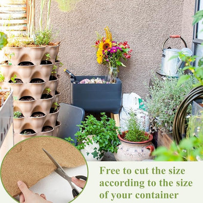 Zubebe 8 Pcs 2 ft x 2ft Worm Blanket Farm Kit Worm Bin Blanket Worms for Composting Fits Many Bin Bag for Keeping Worms Dark Moist Warm Outdoor Garden Compost Bin Farm Compost Factory