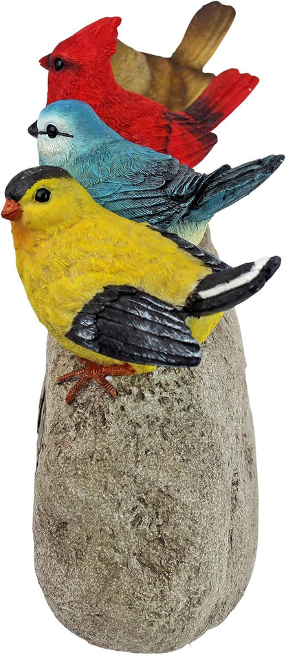 Birdy Welcome Garden Stone Statue: Large
