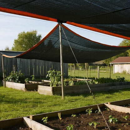 winemana 50% Shade Cloth for Garden-10x20 FT Breathable Mesh Tarp Sun Shade | for Vegetables & Plants, Outdoor Patio Sunshade with Grommets - Chicken Coop Dog Kennel Cover