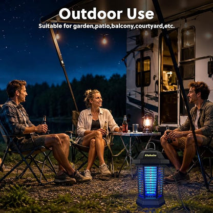 Klahaite Bug Zapper Outdoor, Electric Mosquito Zapper, Fly Zapper Indoor Fly Traps, Mosquito Repellent Outdoor Patio & Backyard Covers 1/2 Acre, 4200V 3 Prong Plug, ABS Fireproof Plastic Outer