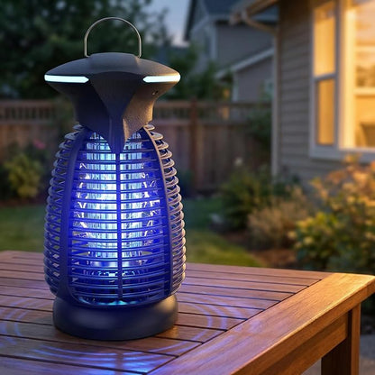 Bug Zapper Outdoor for Mosquito Flies - Waterproof Insect Killer Trap Lamp Electric 4200V Powerful Bug Zappers Indoor with LED Light for Patio Porch Garage Backyard & Home