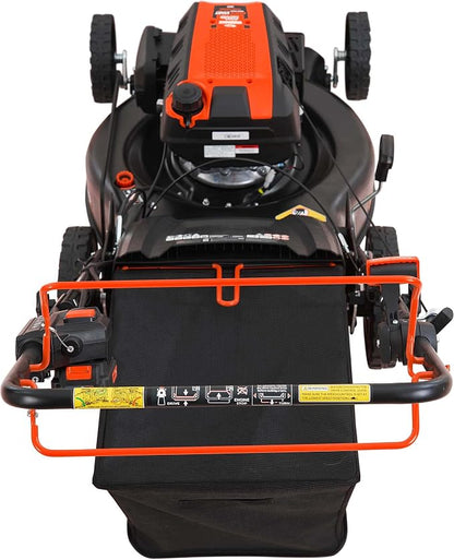 24 in. 201cc Electric Start Select PACE 6 Speed CVT High Wheel RWD 3-in-1 Gas Walk Behind Self Propelled Lawn Mower w/Blower