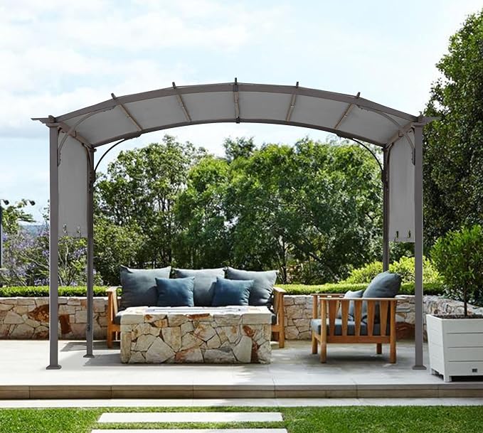 85''x 208'' Universal Replacement Pergola Cover for Pergola L-PG080PST and Other Same Size of Pergolas, (Gray)