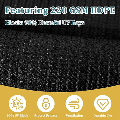 Shade&Beyond Outdoor Roller Shades with Splicing Design, 7' W x 8' H Cordless Patio Roll Up Blinds, Exterior Shade Cloth Roll for Porch, Gazebo, Pergola, Balcony, Black