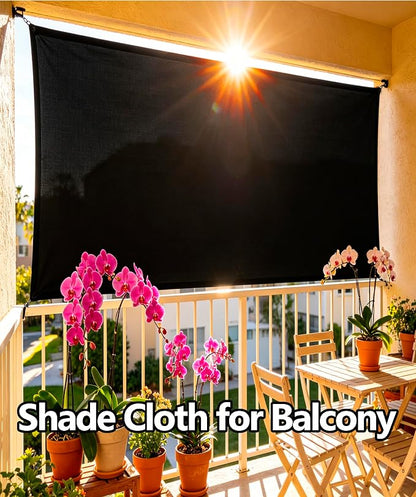 Black Sun Shade Cloth for Garden, 90-95% Sunblock Shade Mesh Tarp 3 x 6FT | Shade Cover for Plants, Greenhouse, Vegetables, Patio, Car Cover, Pergola Cover, Canopy, Backyard, Lawn, and Outdoor Use