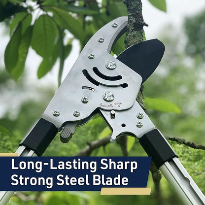 Tree Trimmer Loppers - Double Ratcheting Anvil Lopper - Extendable 26" - 40" Long Handles - Loppers for Tree Trimming Heavy Duty by Kings County Tools
