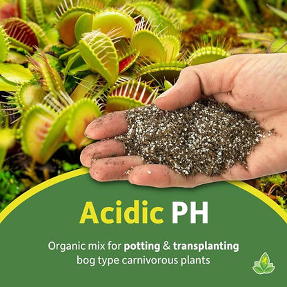 Josh's Frogs Sprig & Stone Carnivorous Plant Soil - Venus Fly Traps/Pitchers/Sundews (4 Quart)