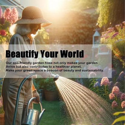 Lightweight Flexible PVC Garden Hose - 20FT Leakproof Water Hoses with Shut Off Valve and 3/4 Inch GHT Fittings for Small Yard and Outdoor Cleaning