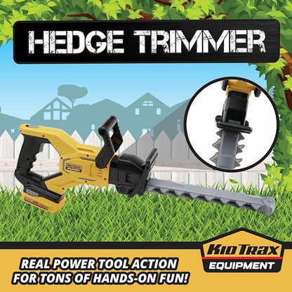 Kid Trax Hedge Trimmer Construction Toys - Outdoor Toys, Gardening Tools, Tools for Kid, Hedge Trimmer Cordless, Kids Toy, Pretend Play, Realistic Appearance & Sounds, Girl and Boy Toy Age 3+