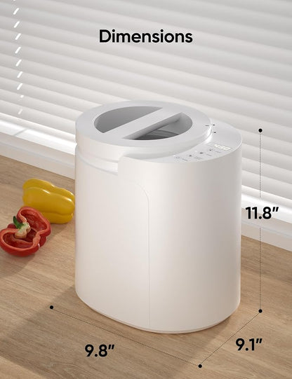 Electric Composter for Kitchen, LUBBYGIM 2.5L Smart Countertop Compost Bin