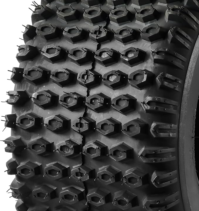 PHILTOP 18x9.5-8 ATV UTV Tires, 4-Ply Super Mud 18x9.5-8 ATV All-Terrain Tires for Riding Mowers, Golf Carts, Off-Road,2 Pcs,Tubeless (Z-106)