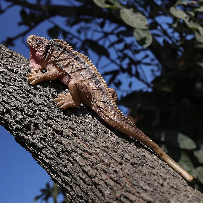 Outdoor Lizard Statue Sculpture Garden Patio Porch Tree Wall Wall Hanging Art Deco Gift 10.24 inch Rainforest Animal Decoration
