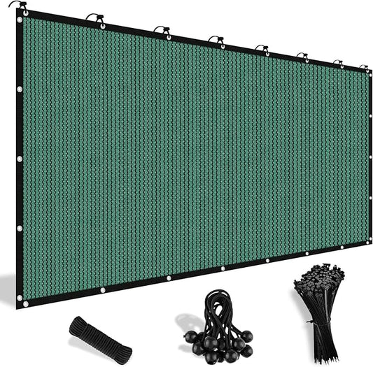 Shade&Beyond 90% Sun Shade Cloth with Grommets, 8' X 12' Pergola Shade Cover Canopy, Mesh Tarp Sun Screens for Patio, Outdoor, Garden, Backyard, Green