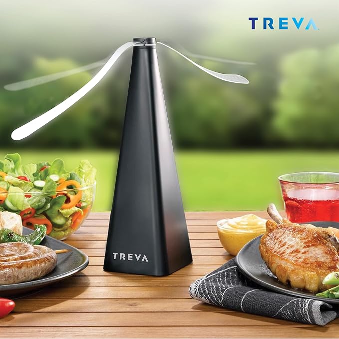 Treva Bug Fan Fly Deterrent with Holographic Blades 4-Pack Black | Yes