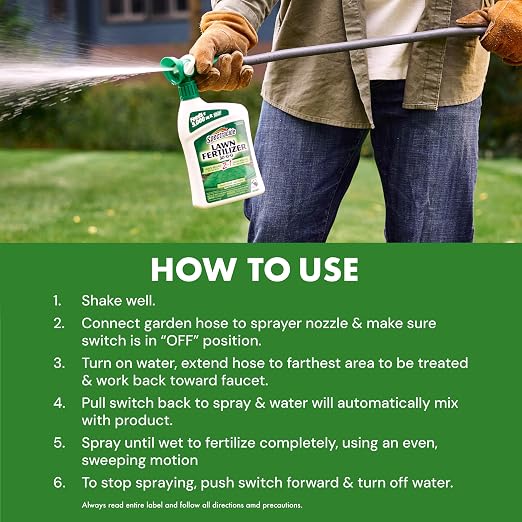 Spectracide Lawn Fertilizer 30-0-0, 3 Count, 2-in-1 Formula Boosts Overall Lawn Strength, Promotes Thick, Green Growth Without Burning
