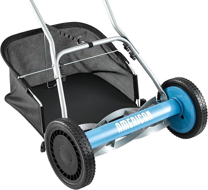 American Lawn Mower 1804-18 18" 5-Blade Reel Mower with Grass Catcher