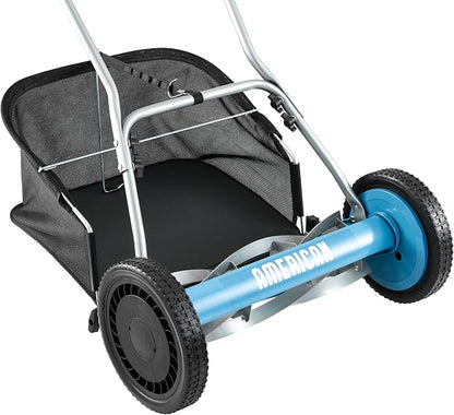 American Lawn Mower 1804-18 18" 5-Blade Reel Mower with Grass Catcher