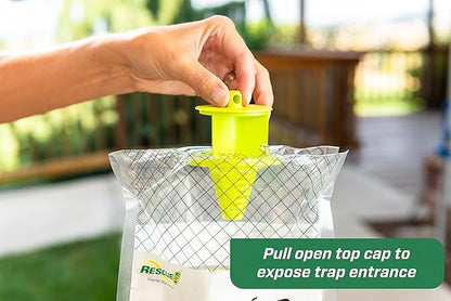 RESCUE! Big Bag Fly Trap – Disposable, Outdoor Use - 12 Traps