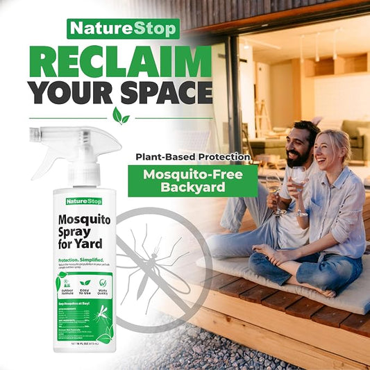 Mosquito Spray for Yard (16oz) | Keeps Mosquitoes Away, Pet & Family Friendly, Plant-Based Active Ingredients, For Yards & Patios, Outdoor Use