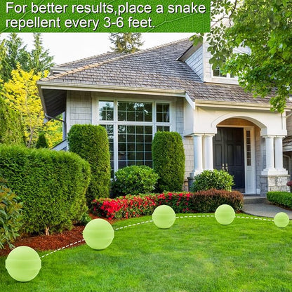 50 Pack Snake Be Gone for Yard Powerful Pet Safe,Moth Balls for Lawn Garden Camping Fishing Home to Repels Snakes and Other Pests