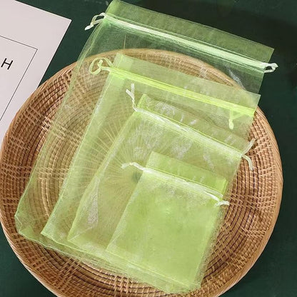 30 Pcs 7.8''×11.8'' Drawstring Fruit Protection Netting Bags, Reusable Garden Netting Bags
