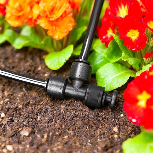 30 Pack 1/4 Inch Drip Irrigation End Plug Fittings - 1/4'' Drip Line End Cap Fittings for 1/4'' Drip Line Push-to-Fit Connectors End Closure Parts for Drip Irrigation System