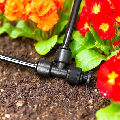 30 Pack 1/4 Inch Drip Irrigation End Plug Fittings - 1/4'' Drip Line End Cap Fittings for 1/4'' Drip Line Push-to-Fit Connectors End Closure Parts for Drip Irrigation System